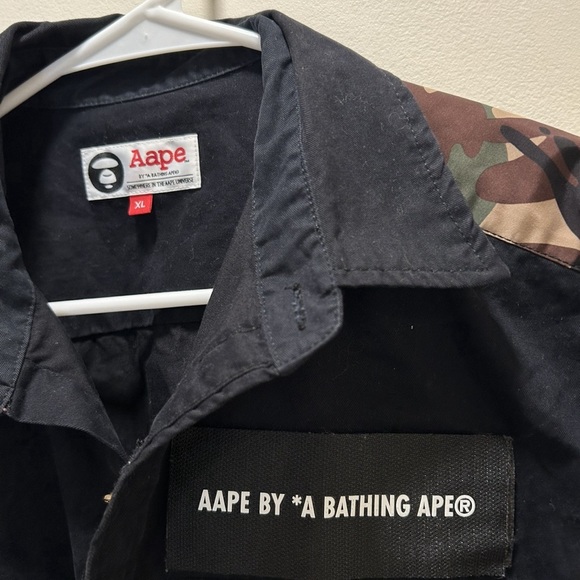 Aape By a Bathing Ape Camo Button Up Shirt - Picture 3 of 4